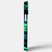 部分的に除去された色の黒い緑のモザイク Case-Mate iPhoneケース (裏面 / 右)