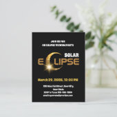 部分食の太陽の目撃3/29/2025 ポストカード (スタンド正面)