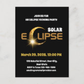 部分食の太陽の目撃3/29/2025 ポストカード (正面)