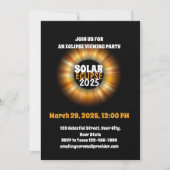 部分食の太陽の目撃3/29/2025 招待状 (正面)