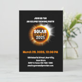 部分食の太陽の目撃3/29/2025 招待状 (スタンド正面)