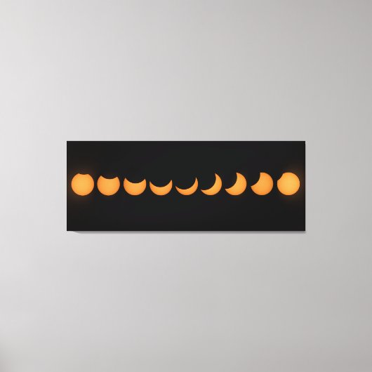 部分食太陽の進歩シリーズ キャンバスプリント (正面)