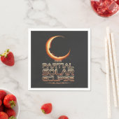 部分食太陽の食ニュージャージー2025 スタンダードカクテルナプキン (インサイチュ)