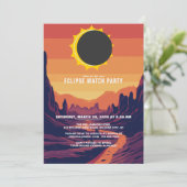 部分食太陽の食2025ウォッチパーティの招待状 招待状 (スタンド正面)