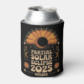部分食太陽の食2025ケベック・カナダ 缶クーラー (缶正面)