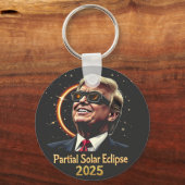部分食太陽の食2025天文学トランプ キーホルダー (正面)