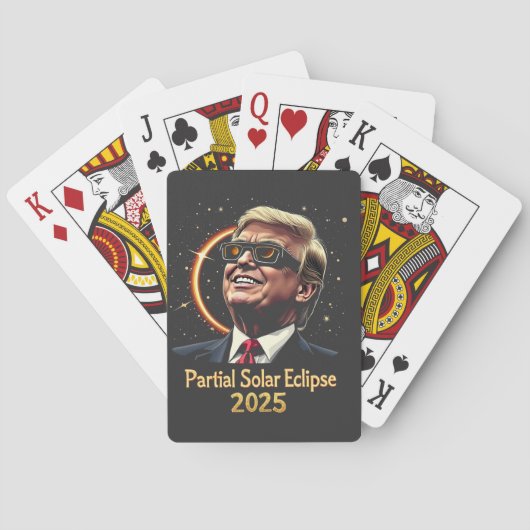 部分食太陽の食2025天文学トランプ トランプ (裏面)