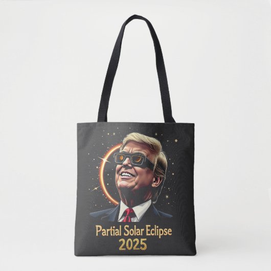 部分食太陽の食2025天文学トランプ トートバッグ (正面)