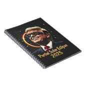 部分食太陽の食2025天文学トランプ ノートブック (右側)