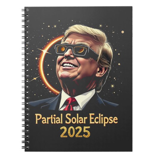部分食太陽の食2025天文学トランプ ノートブック (正面)