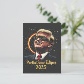 部分食太陽の食2025天文学トランプ ポストカード (スタンド正面)