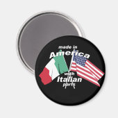 部品を持つアメリカで作らイタリアンれる マグネット (正面/裏面)