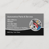 部品車のおよび修理サービス名刺 名刺 (正面)