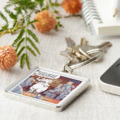 部屋おもしろいの中の白い象 キーホルダー (側面)