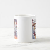 部屋おもしろいの中の白い象 コーヒーマグカップ (中央)