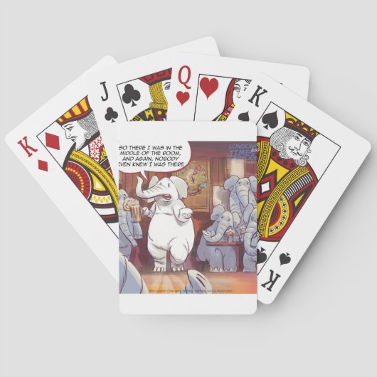 部屋おもしろいの中の白い象 トランプ (裏面)