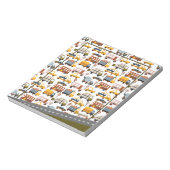 部屋だ！部屋だ！車と輸送のパターン少年 ノートパッド (回転)