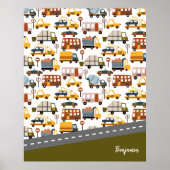 部屋だ！部屋だ！車と輸送のパターン少年 ポスター (正面)