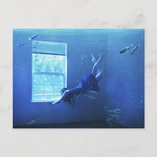 部屋で泳ぐこと ポストカード (正面)