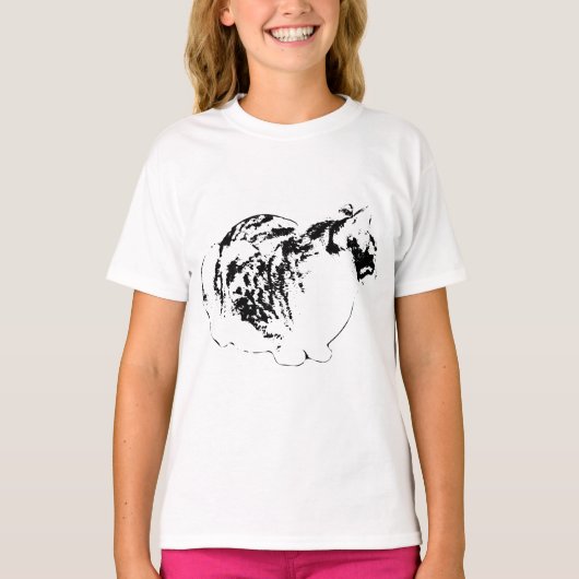 部屋の向こうを凝視する Tシャツ (正面)