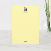 部屋の折り畳みグリーティングカードをクリーニング カード (裏面)