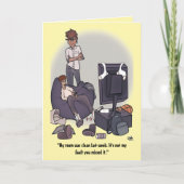 部屋の折り畳みグリーティングカードをクリーニング カード (正面)