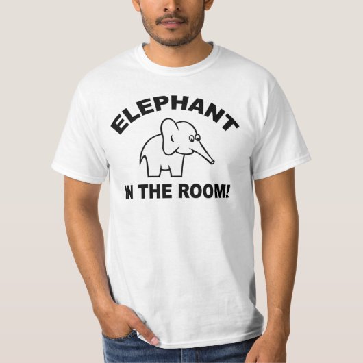 部屋の象 Tシャツ (正面)