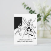 部屋の配線が？ ポストカード (スタンド正面)