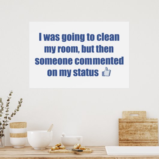 部屋を掃除するつもりだったが….. ポスター (キッチン)