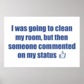 部屋を掃除するつもりだったが….. ポスター (正面)