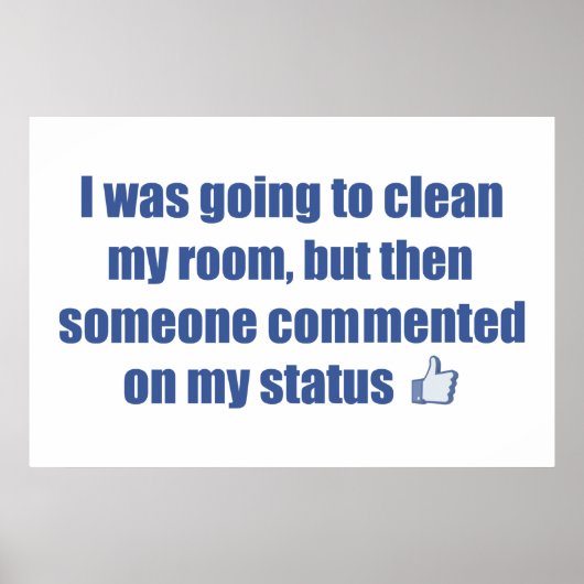 部屋を掃除するつもりだったが….. ポスター (正面)