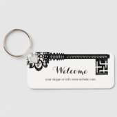 部屋番号レンタルビジネススケルトン鍵キーチェーン キーホルダー (裏面)