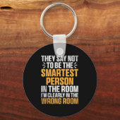 部屋頭が切れるの人の引用文おもしろいが違う キーホルダー (正面)