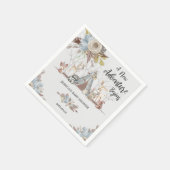 部族お洒落森林動物少年の赤ちゃんシャワー スタンダードカクテルナプキン (角)