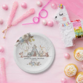 部族お洒落森林動物男の赤ちゃんシャワー ペーパープレート (パーティー)