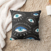 部族のアイフェザーのファッションパターン クッション (ブランケット)