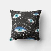 部族のアイフェザーのファッションパターン クッション (裏面)