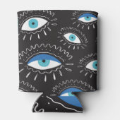 部族のアイフェザーのファッションパターン 缶クーラー (裏面)