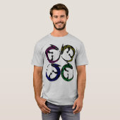 部族のアボリジニのタトゥー民族図鑑トリ異教のカゲ Tシャツ (正面フル)