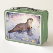 部族のカワウソ メタルランチボックス (裏面)