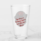 部族のガラス先住民のガラスのガラスをパーソナライズ タンブラーグラス (裏面)