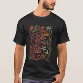 部族のギルバートポトルーと在来の植物相 Tシャツ