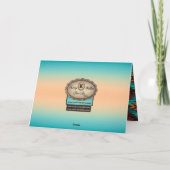 部族のクマの足跡の誕生日カード カード (裏面)