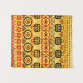 部族のシームレスなパターン タペストリー (正面(横))