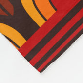 部族のシームレスなパターン。  フリースブランケット (角)