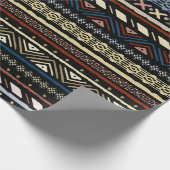 部族のシームレスなパターン ラッピングペーパー (角)