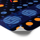 部族のシームレスパターン。 ポスター (角)