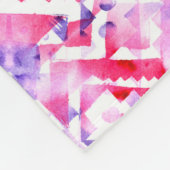 部族のシームレスパターン。手絵を描グランジ水 フリースブランケット (角)