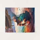 部族のスピリットアート タペストリー (正面(横))