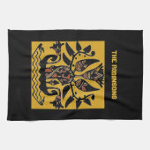 部族のタトゥー模様 キッチンタオル (横)